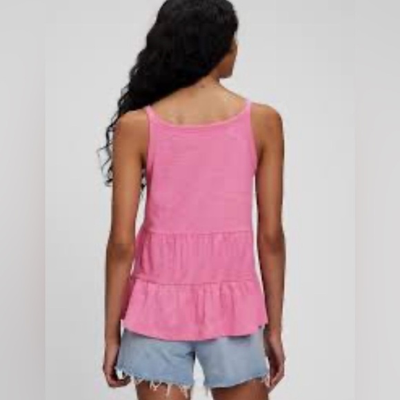 GAP PiNK TIERED RUFFLE TANK TOP - Picture 3 of 5
